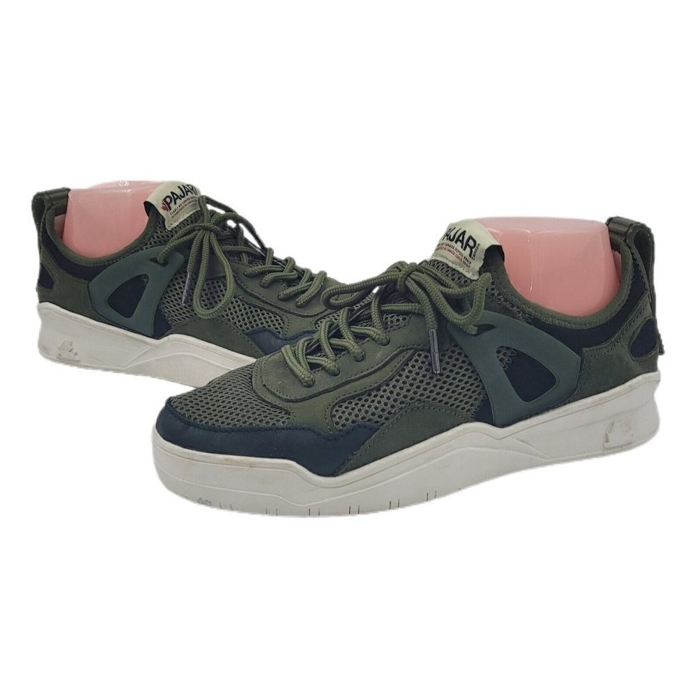 Pajar Comfort Fit Green Mesh & Leather Yano Sneakers Men's US Size 8 / 8.5